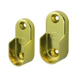 Wspornik drążka ubraniowego 30x15mm złoty 2szt mod.7