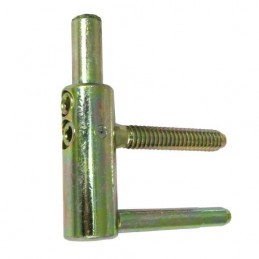 Zawias wkręcany z regulacją fi.20mm (część męska) żółty ocynk mod.2150