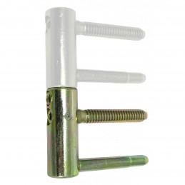 Zawias wkręcany z regulacją fi.20mm (część męska) żółty ocynk mod.2150
