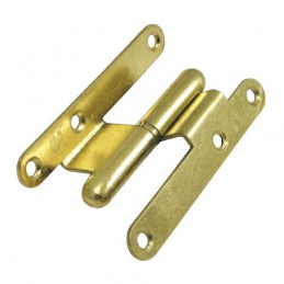 Zawias do drzwi 95x52mm stal mosiądzowany łamany rozłączny PRAWY (pl) mod. 2