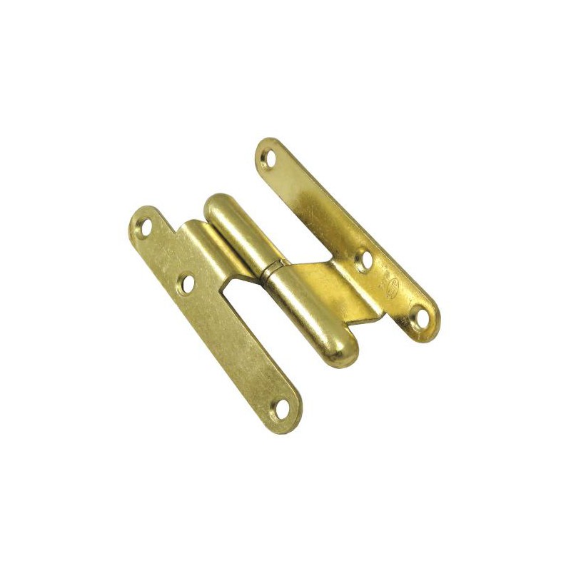 Zawias do drzwi 95x52mm stal mosiądzowany łamany rozłączny LEWY (pl) mod. 2
