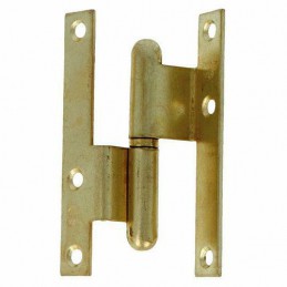 Zawias do drzwi 80x41mm stal mosiądzowany łamany rozłączny PRAWY (pl) mod. 1 EAN