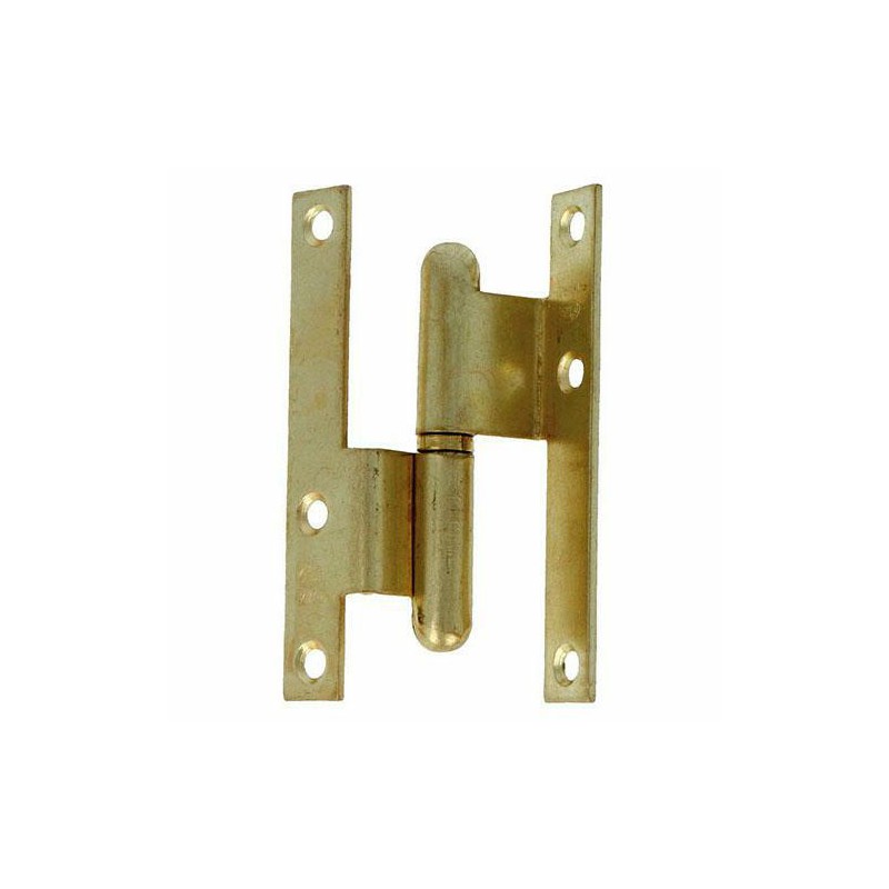 Zawias do drzwi 80x41mm stal mosiądzowany łamany rozłączny PRAWY (pl) mod. 1 EAN