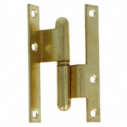 Zawias do drzwi 95x52mm stal mosiądzowany łamany rozłączny LEWY (pl) mod. 1