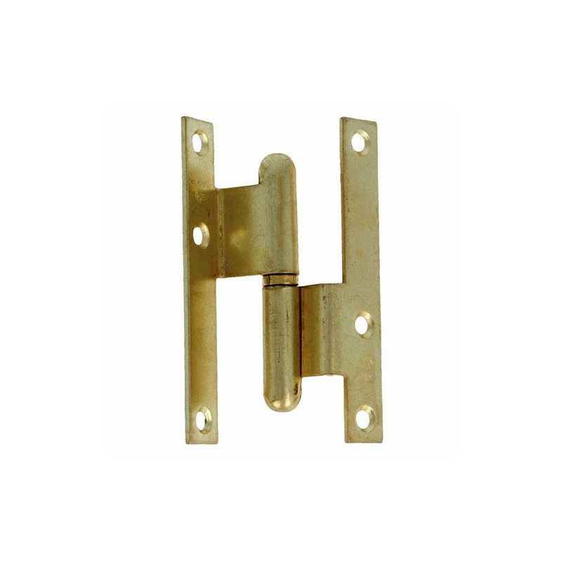 Zawias do drzwi 95x52mm stal mosiądzowany łamany rozłączny LEWY (pl) mod. 1