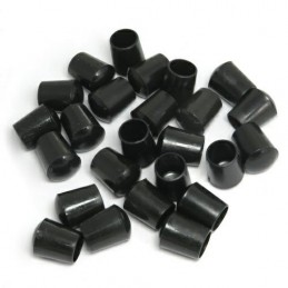 Nakładki meblowe do nóg 14mm plastikowe czarne 25szt mod.655