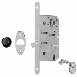 Zamek hakowy klucz 70/50 czoło 16x168mm nikiel połysk SCIVOLA-T