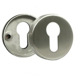 Szyld na wkładkę okrągły 53mm INOX mod.3D DIS
