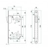 Zamek magnetyczny do WC 90/50 biały Bonaiti Twin