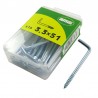 Hak prosty 3,3x51mm haczyk wkręcany cynkowany 16 szt.