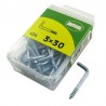 Hak prosty 3x30mm haczyk wkręcany cynkowany 26 szt.