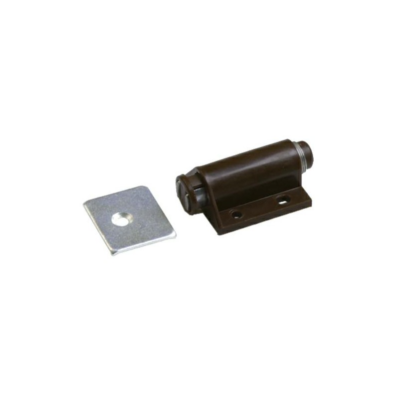 Zatrzask meblowy magnetyczny TIP-ON pojedynczy brązowy do szafek mod. 110