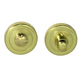 Szyld WC okrągły 50mm mosiężny szyld z pokrętłem t. 6mm mod. 2233W310