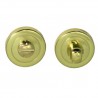 Szyld WC okrągły 50mm mosiężny szyld z pokrętłem t. 6mm mod. 2233W310