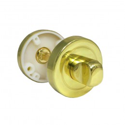 Szyld WC okrągły 50mm mosiężny szyld z pokrętłem t. 6mm mod. 2233W310