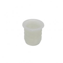 Zaczep zasuwy czołowej 6,5mm tulejka plastikowa biała