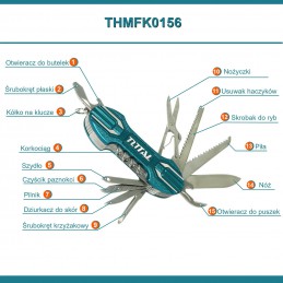 Scyzoryk 15 funkcji mod.THMFK0156