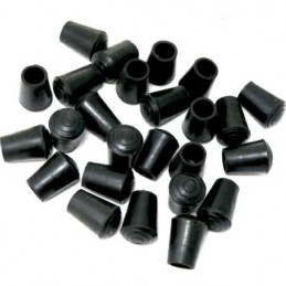 Nakładki meblowe gumowe 12mm na nogi krzesła czarne mod. 656 25sztuk