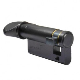 Wkładka jednostronna z gałką 65mm 10/55G czarny mat mod.600