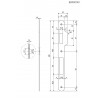 Zaczep SICURREZA 22x238mm z najazdem 10mm mosiądzowany
