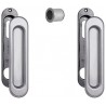 Uchwyty wpuszczane owalne 152x36mm chrom połysk SCIVOLA-F + uchwyt na palec