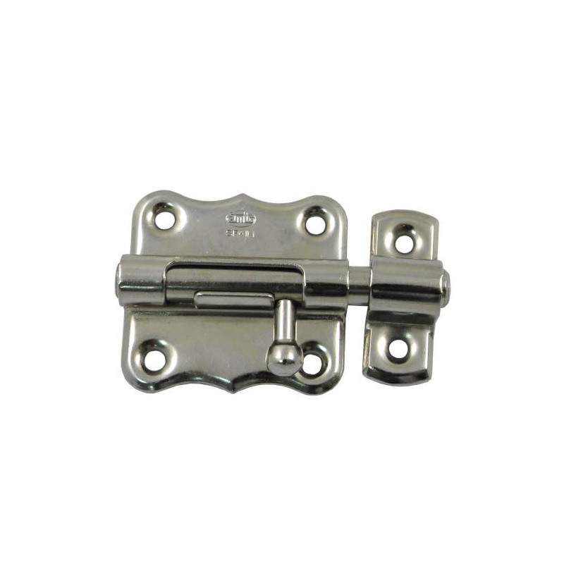 Zasuwka stalowa niklowana 50x48mm mod.384