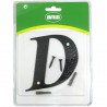 Litera D 10cm czarna stalowa DIS