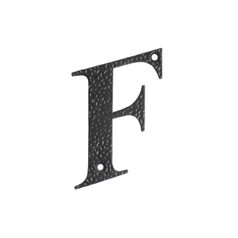 Litera "F"-10cm czarna DISPLAY