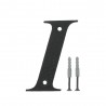 Litera "I"-10cm czarna DISPLAY