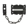 Łańcuch drzwiowy luźny 21cm - 58x84mm czarny mod.3