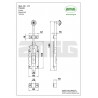 Zasuwa rygiel 250mm zieleń antyczna mod.410