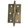 Zawias stalowy ozdobny 70x43mm złoto antyczne LEWY (pl) mod. 541