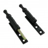 Zawias meblowy ozdobny 100mm czarny 2szt. mod. 555 BAG