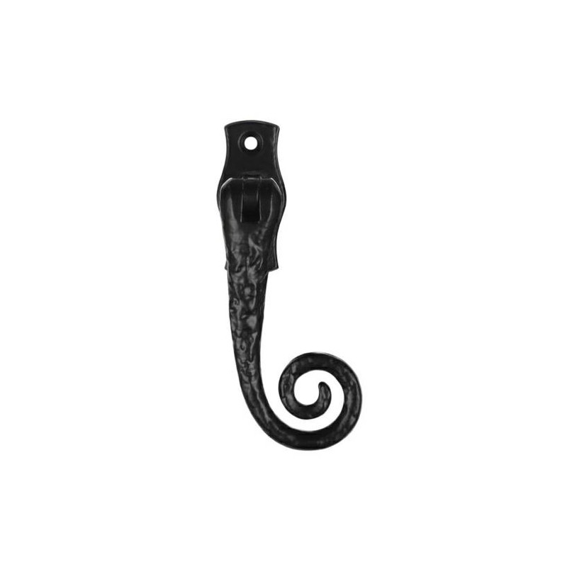 Klamka okienna Monkey Tail Fastener z blokadą Prawa