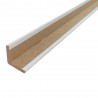 Kątownik 25x25-2,44M MDF z mel. biały