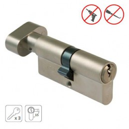 Wkładka z gałką do drzwi 60mm G30/30 chrom mat mod. 9700