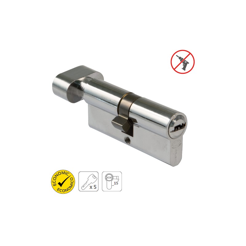 Wkładka 9800-80 G40/40 z gałką mos.chrom