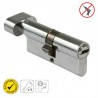 Wkładka z gałką do drzwi 90mm G45/45 chrom połysk mod. 9800