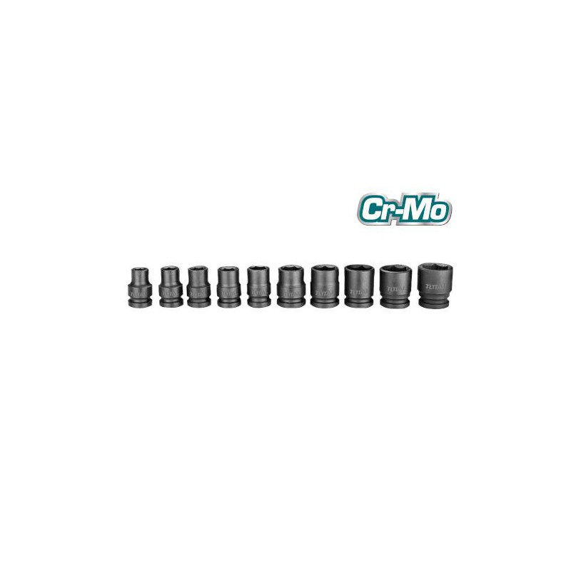 Nasadki udarowe 1/2” zestaw 10szt. mod. THISTD12101