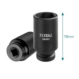 Nasadki udarowe 1/2” długie zestaw 10szt. mod. THKISD12102L