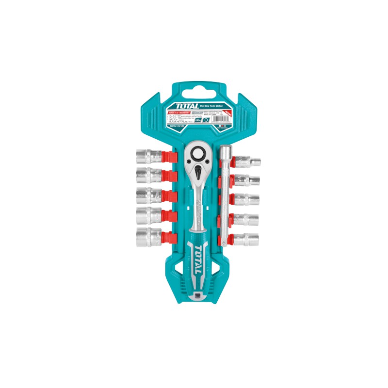 Klucz nasadowy 1/2" z zestawem nasadek mod. THT141121 (D)