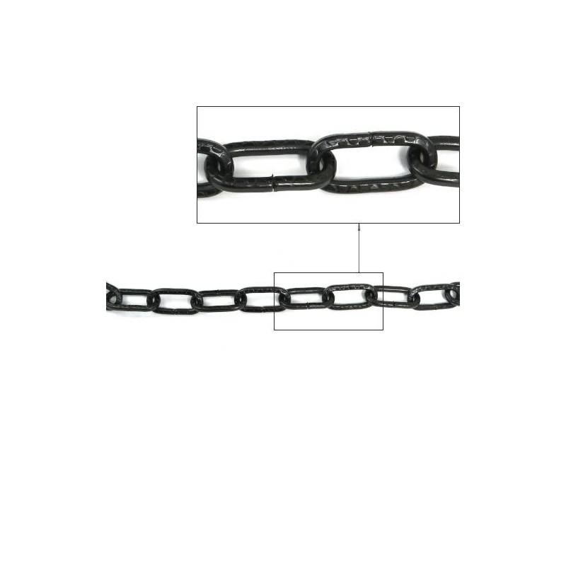 Łańcuch dekoracyjny czarny oczko 9x29mm 1mb mod.30275