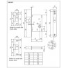 Zamek hakowy F22 BT-50 WC niklowany