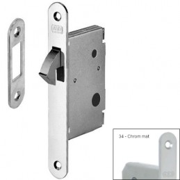 Zamek hakowy łazienkowy BT-35 chrom mat czoło 22x168mm