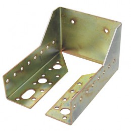 Wspornik wieszak belki 100mm żółty ocynk 141x80mm mod. 354