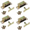 Zatrzask rolkowy 46x15mm żółty ocynk nylonowe rolki mod.15 4szt.