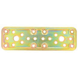 Łącznik płaski 160x50mm żółty ocynk mod.500 płytka do konstrukcji drewnianych