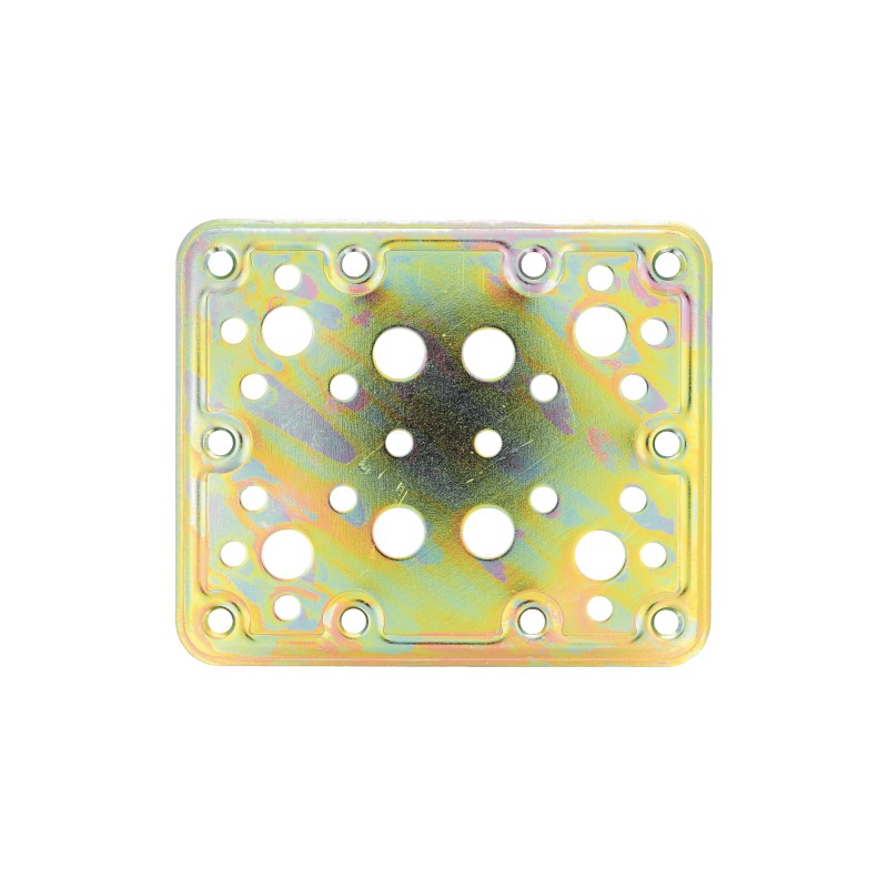 Łącznik płaski stalowy 120x100 żółty ocynk mod.504 do konstrukcji drewnianych