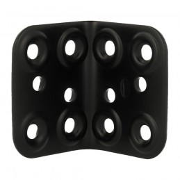 Łącznik kątowy mod.300-40x50 czarny
