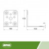 Łącznik kątowy mod.303-103x100 czar
